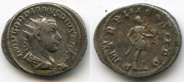 Silver antoninianus of Gordian III (238-244 AD), Rome mint, Roman Empire