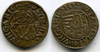 Rare! Early silver denar, "Madonna and child", Hungary, in the name of Emperor Wladislaus II (1490-1516), 1512