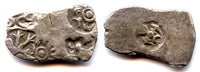 Unique!!! Ancient imitative silver punch drachm of Samprati (ca.216-207 BC), Mauryan Empire - completely unpublished and extremely rare!