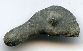 Ancient bronze dolphin-shaped coin, Olbia, Sarmatia, Circa 5th/4th Century BC 