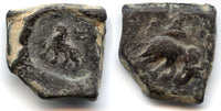 Rare large 1 1/2 karshapana from Pushkalavati (ca.185-160 BC), Northern India