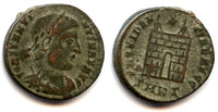 Quality camp-gate follis of Constantine the Great (307-337 AD), Cyzicus mint, Roman Empire