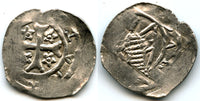 Silver pfennig of Bernhard (1202-1256 AD), Duke of Carinthia, St.Veit mint, Austria