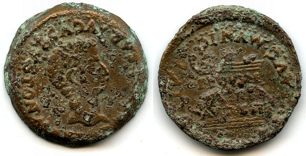 Large bronze Provincial as (AE29) of Tiberius (14-37 AD), Italica in Spain