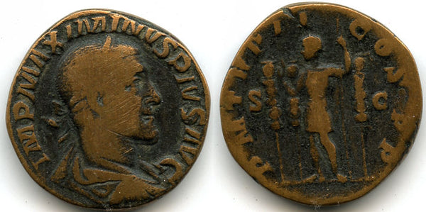 Large bronze sestertius of Maximinus (235-238 AD), Rome mint, Roman Empire