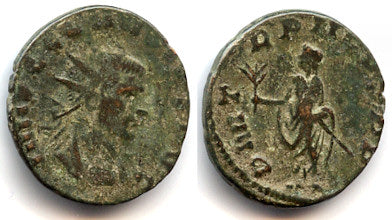 Scarce dated antoninianus of Claudius II (268-270 AD), Rome, Roman Empire
