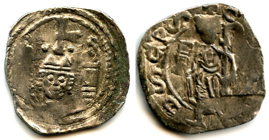 Silver Freisacher pfennig of Archbishop Eberhard II (1220-1246), Salzburg, Austria