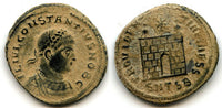 Bronze follis of Constantius II as Caesar (324-337 CE), Thessalonica, Roman Empire