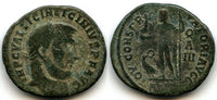 Scarce (R3) follis with silvering, Licinius (308-324 AD), Antioch, Roman Empire (RIC 8)