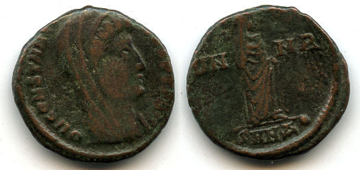 Commemorative follis of Constantine I (307-337 CE), Nicomedia, Roman Empire