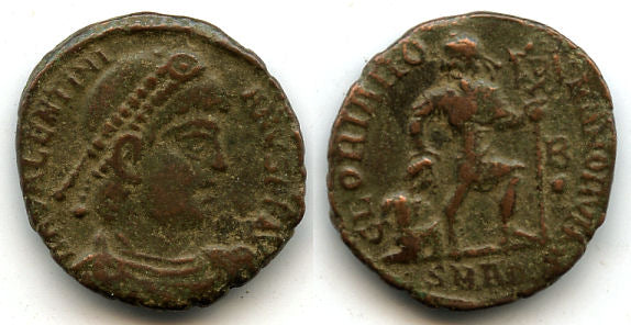 GLORIA ROMANORVM, AE3 of Valentinian I (364-375), Aquileia, Roman Empire