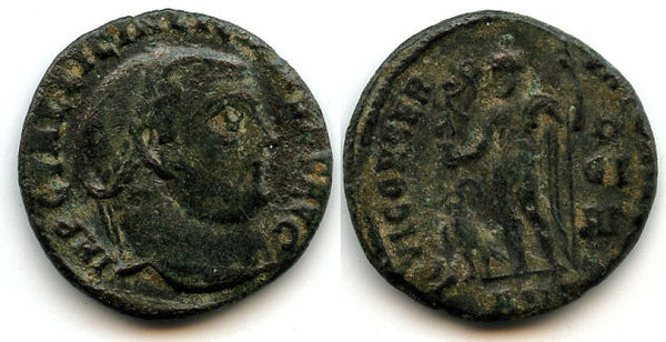 Rare (R3) follis, officina EI, Licinius (308-324 AD), Antioch, Roman Empire (RIC 8)