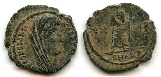 Commemorative follis of Constantine I (307-337 CE), Antioch, Roman Empire, RIC 112z