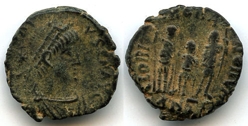AE3 of Arcadius (383-408 CE), Antioch mint, Roman Empire (RIC 151)