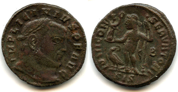 Bronze follis of Licinius I (308-324 AD), Siscia mint, Roman Empire (RIC 11)