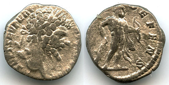 Silver denarius w/Hercules, Septimius Severus (193-211 AD), Roman Empire