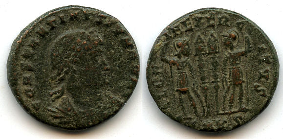 AE3 of Constantius II as Caesar (324-337 CE), Cyzicus mint, Roman Empire