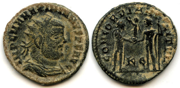 Bronze antoninianus of Maximianus Herculius (285-306 CE), Cyzicus, Roman Empire