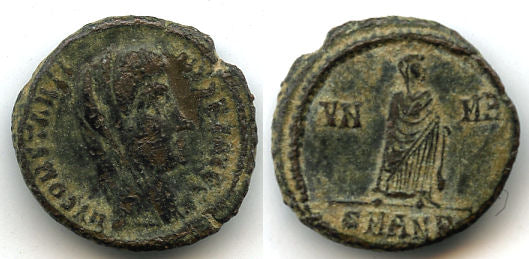 Commemorative follis of Constantine I (307-337 CE), Antioch, Roman Empire, RIC 112b