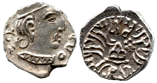 Interesting AR drachm of Rudrasena III (348-379), dated 301 SE (?), Indo-Scythians