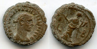Potin tetradrachm of Diocletian (284-305 AD), Alexandria, Roman Empire - type with Homonoia, RY 2 (285/286 AD) (Milne #4800)