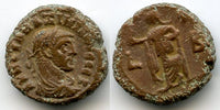 Potin tetradrachm of Emperor Maximianus Herculius (286-305 AD), Alexandria mint, Roman Empire - type with Elpis (Spes), RY 2 = 286/287AD (Milne 4828)