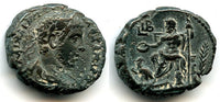 Very nice billon tetradrachm, Emperor Alexander Severus (222-235 AD), Alexandria mint, Roman Provincial issue - type with a seated Zeus, RY12 = 233/234 AD (Milne 3091)