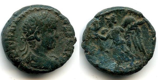 Billon tetradrachm, Emperor Elagabalus (218-222 AD), Alexandria mint, Roman Provincial issue - type with Nike left, RY 3 = 220/221 AD (Milne 2778)