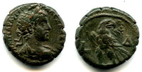Very nice billon tetradrachm, Emperor Alexander Severus (222-235 AD), Alexandria mint, Roman Provincial issue - type with an eagle, RY4 = 225/226 AD (Milne 2935)