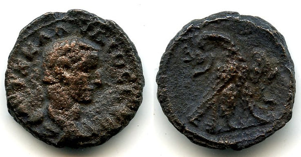 Billon tetradrachm, Emperor Claudius II (268-270 AD), Alexandria mint, Roman Provincial issue - type with an eagle, RY3 = 270 AD (Milne 4287)