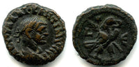 Potin tetradrachm of Diocletian (284-305 AD), Alexandria, Roman Empire - type with eagle standing right, RY 5 (288/289 AD) (Milne #4920)