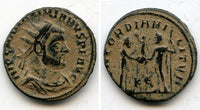 Bronze post-reform antoninianus of Maximianus Herculius (286-305 AD), Cyzicus mint, Roman Empire