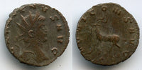 IOVI CONS AVG antoninianus of Gallienus (253-268) w/goat left, Rome mint, Roman Empire (RIC 207)