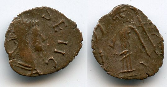 Nice quality ancient barbarous antoninianus of Tetricus II (ca.270-280 AD), hoard coin from France