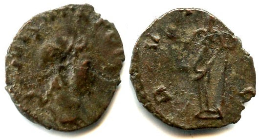 Barbarous antoninianus of Tetricus II, ca.270-280 AD, Pax type, Ancient Gaul, Roman Empire