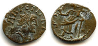 Neat ancient barbarous antoninianus (AE12) of Tetricus (minted ca.270-280 AD), hoard coin from France