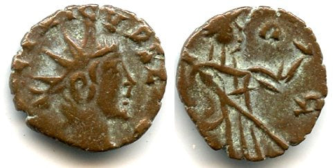 Very nice quality ancient barbarous antoninianus of Tetricus II (ca.270-280 AD), hoard coin from France
