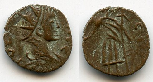 Very nice quality ancient barbarous antoninianus of Tetricus II (ca.270-280 AD), hoard coin from France