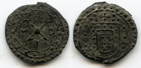 Rare large bastardo of Sebastian (1554-1578), Melaka mint, Portuguese India (S#04)
