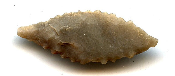Chert willow leaf lanceolate arrowhead point, North-Western Africa, late Neolithic period, ca.3000-1000 BC