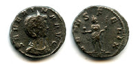 Rare billon denarius of Severina Augusta (270-275 AD), Rome mint, Roman Empire