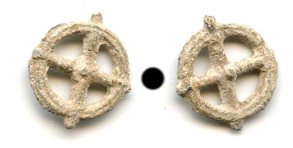 Celtic lead rouelle (ring or wheel money), France, 1st millenium BC