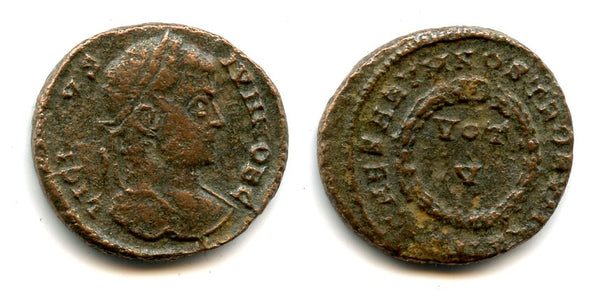 VOT V follis of Licinius II (317-324 AD), Siscia mint, Roman Empire (RIC 155)