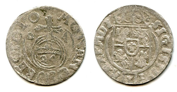 Silver 3-polker (1 kruzierz) of Sigismund III (1587-1632), 1624, Poland