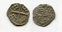 Hungarian silver obol (1/2 denar) of Sigismund of Laxemburg, King of Hungary (1387-1437), Croatia, Bohemia and Holy Roman Emperor