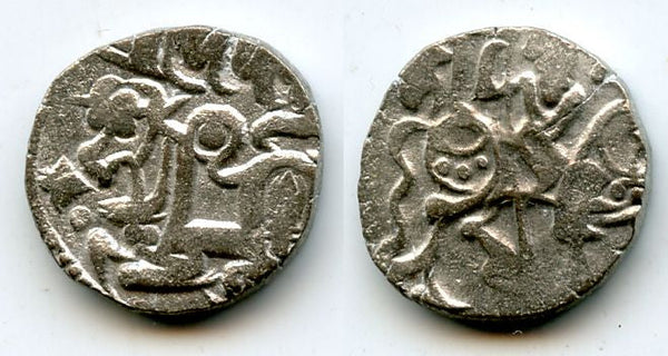 Silver jital, unknown Islamic post-Shahi issue from North-Western India, ca.1050-1100 AD (Tye 32)