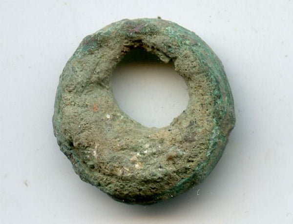 Excellent ancient Celtic bronze ring money AE21 from Hungary, ca.800-500 BC