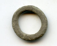 Excellent ancient Celtic bronze ring money AE22 from Hungary, ca.800-500 BC