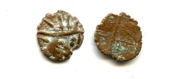 Very nice crude barbarous CONSECRATIO radiate minim w/altar, Claudius II, minted ca.270-280 AD, French find