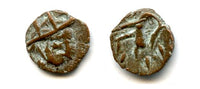 Small AE8 barbarous radiate, minted ca.270-280 AD, French find